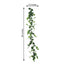 5ft Green Real Touch Artificial Poplar Leaf Garland, Flexible Vine - Linen Luxes