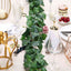 5ft Green Real Touch Artificial Poplar Leaf Garland, Flexible Vine - Linen Luxes