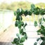 5ft Green Real Touch Artificial Poplar Leaf Garland, Flexible Vine - Linen Luxes