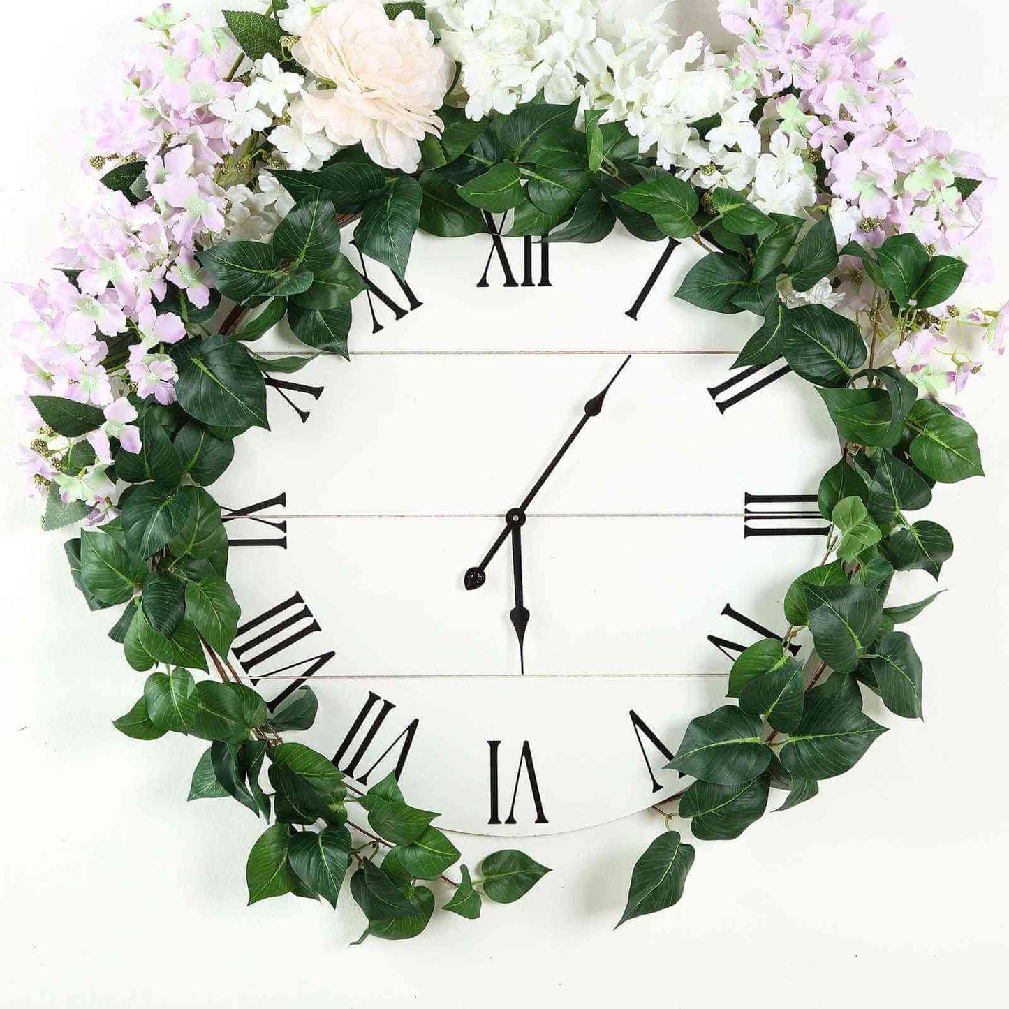 5ft Green Real Touch Artificial Poplar Leaf Garland, Flexible Vine - Linen Luxes