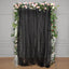 5ftx10ft Black Dual Sided Sheer Tulle Event Curtain Drapes With Satin Header, Rod Ready Backdrop Event Panel - Linen Luxes