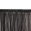 5ftx10ft Black Dual Sided Sheer Tulle Event Curtain Drapes With Satin Header, Rod Ready Backdrop Event Panel - Linen Luxes