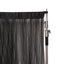 5ftx10ft Black Dual Sided Sheer Tulle Event Curtain Drapes With Satin Header, Rod Ready Backdrop Event Panel - Linen Luxes