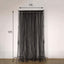 5ftx10ft Black Dual Sided Sheer Tulle Event Curtain Drapes With Satin Header, Rod Ready Backdrop Event Panel - Linen Luxes