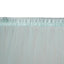 5ftx10ft Light Blue Dual Sided Sheer Tulle Event Curtain Drapes With Satin Header, Rod Ready Backdrop Event Panel - Linen Luxes