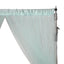 5ftx10ft Light Blue Dual Sided Sheer Tulle Event Curtain Drapes With Satin Header, Rod Ready Backdrop Event Panel - Linen Luxes