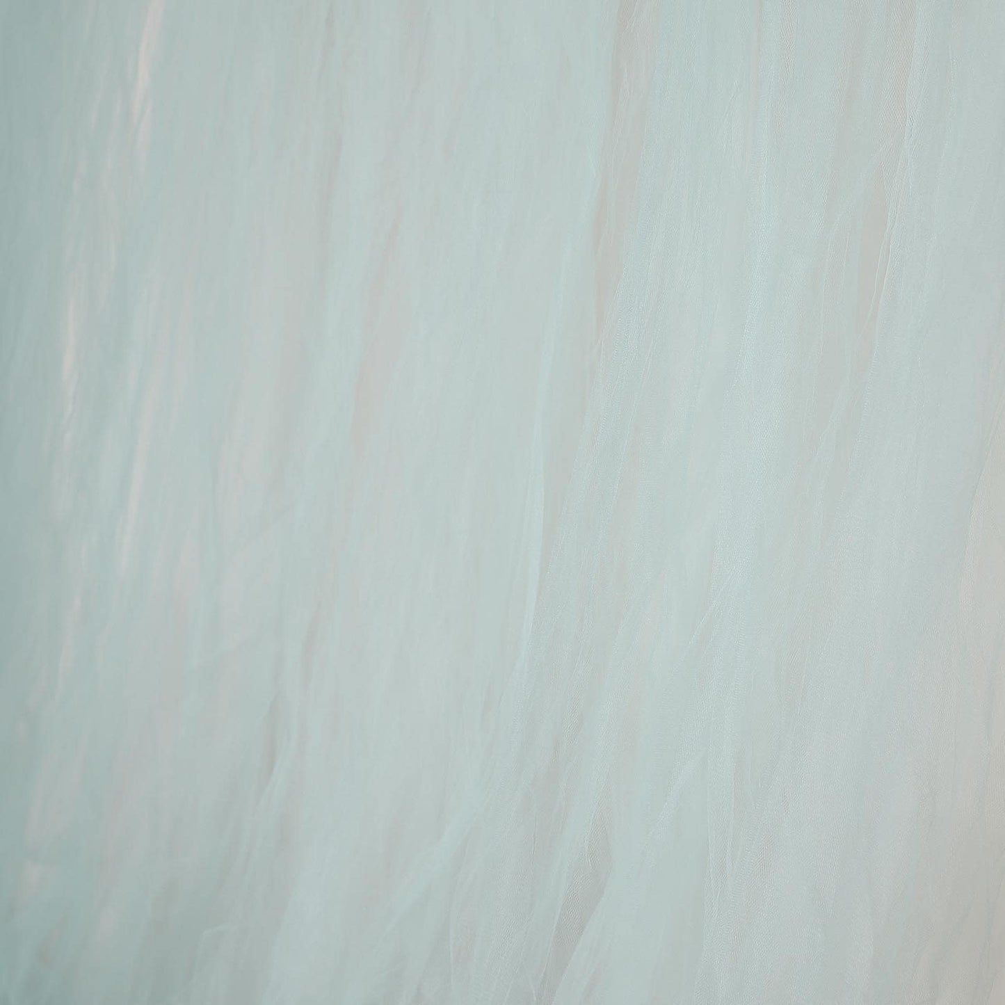 5ftx10ft Light Blue Dual Sided Sheer Tulle Event Curtain Drapes With Satin Header, Rod Ready Backdrop Event Panel - Linen Luxes