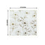 50-Pack Paper Cocktail Napkins with Gold Magnolia Flowers Print White - Highly 2 Ply Absorbent Soft Napkins for Beverages