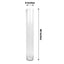 2-Pack Glass Flower Vases Cylinder Design Heavy Duty Clear - Stylish Centerpieces for Weddings 40"