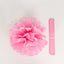6 Pack 10" Pink Tissue Paper Pom Poms Flower Balls, Ceiling Wall Hanging Decorations - Linen Luxes