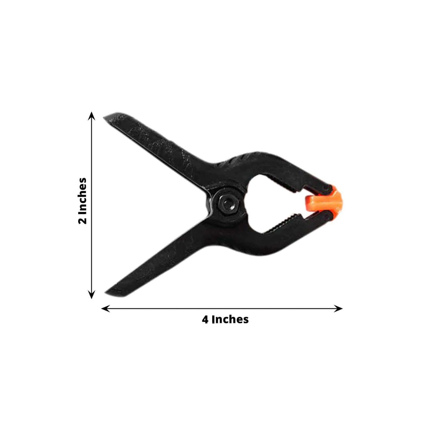 6 Pack 4" Industrial Photography Backdrop Clamps, Curtain Clips - Linen Luxes