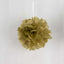 6 Pack 6" Gold Tissue Paper Pom Poms Flower Balls, Ceiling Wall Hanging Decorations - Linen Luxes