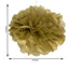 6 Pack 6" Gold Tissue Paper Pom Poms Flower Balls, Ceiling Wall Hanging Decorations - Linen Luxes
