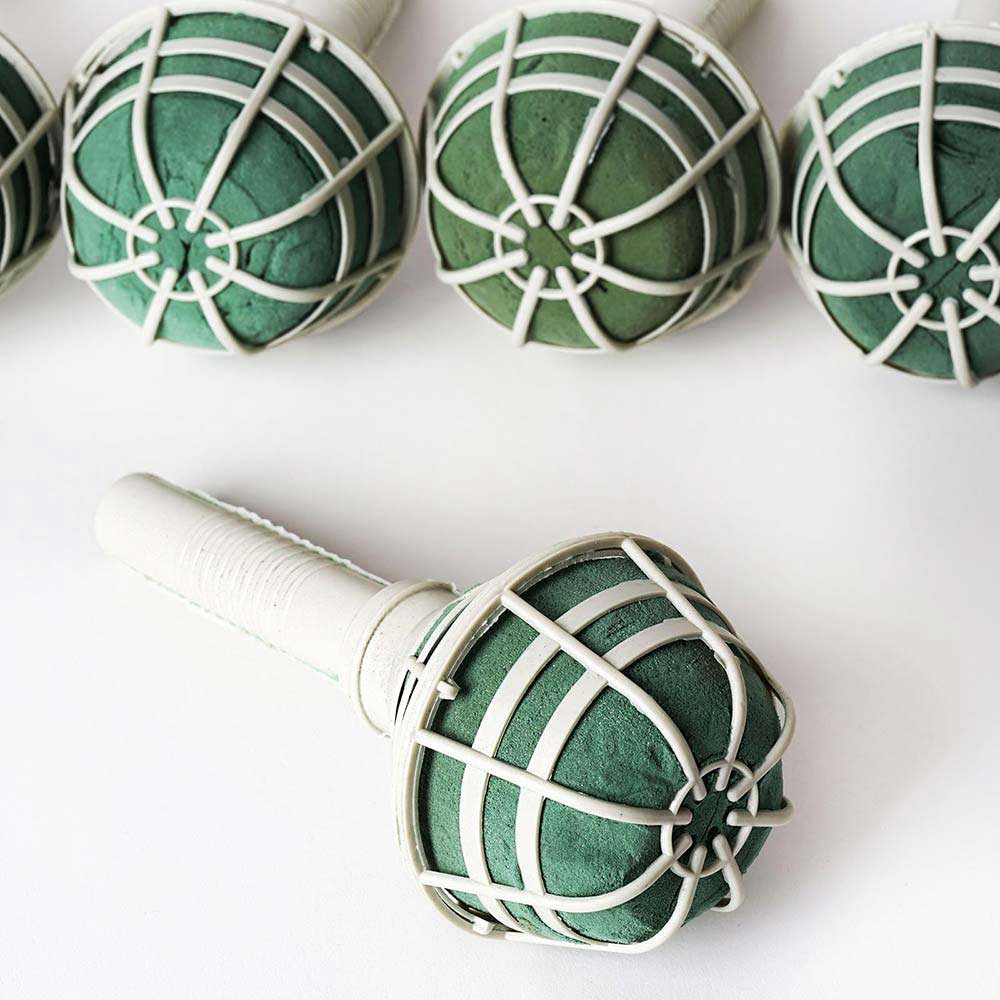 6 Pack 7" Foam DIY Flower Bouquet Holders, DIY Centerpiece Filler - Linen Luxes