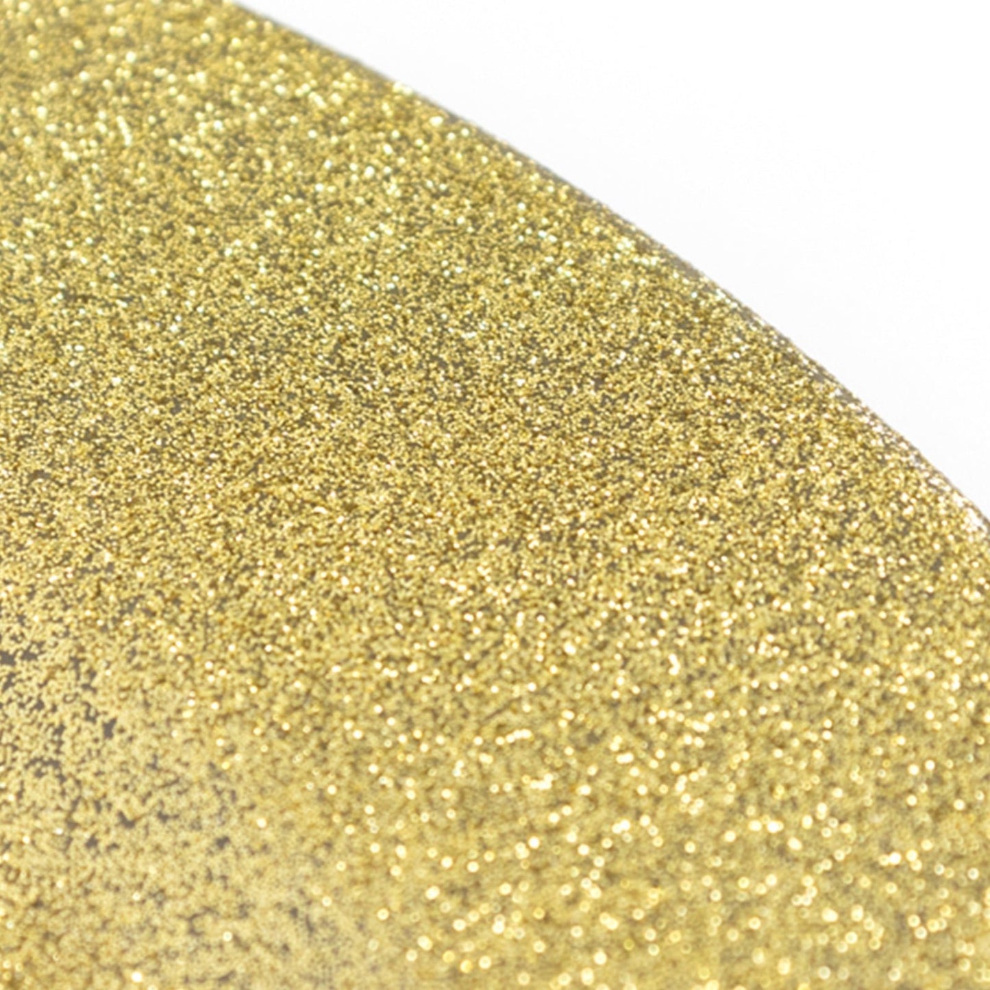 6 - Pack Acrylic Plastic Round Charger Plates 13" in Gold with Dust Free Glitter Finish, Decorative Dinner Party Charger Tableware - Linen Luxes