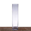 6 - Pack Glass Cylinder Vases Square Clear - Durable Heavy Duty Floral Centerpieces for Weddings 18" - Linen Luxes
