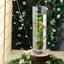 6 - Pack Glass Cylinder Vases Square Clear - Durable Heavy Duty Floral Centerpieces for Weddings 18" - Linen Luxes