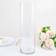 6 - Pack Glass Flower Vases Cylinder Design Heavy Duty Clear - Stylish Centerpieces for Weddings 14" - Linen Luxes