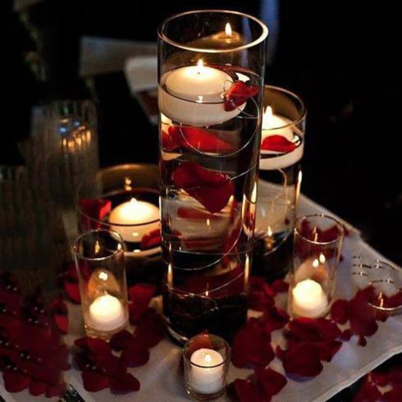 6 - Pack Glass Flower Vases Cylinder Design Heavy Duty Clear - Stylish Centerpieces for Weddings 14" - Linen Luxes