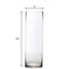 6 - Pack Glass Flower Vases Cylinder Design Heavy Duty Clear - Stylish Centerpieces for Weddings 16" - Linen Luxes