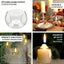 6 - Pack Glass Tealight Candle Holders Crystal Clear Globe Design - Votive Candle Holders for Events 3" - Linen Luxes