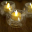 6 - Pack Glass Tealight Candle Holders Crystal Clear Globe Design - Votive Candle Holders for Events 3" - Linen Luxes