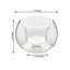 6 - Pack Glass Tealight Candle Holders Crystal Clear Globe Design - Votive Candle Holders for Events 3" - Linen Luxes