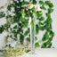 6 - Pack Glass Trumpet Vases Clear - Durable Design for Chic Event Displays 24" - Linen Luxes