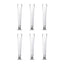 6 - Pack Glass Trumpet Vases Clear - Durable Design for Chic Event Displays 24" - Linen Luxes