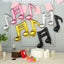 6 Pack Metallic Gold Single and Double Music Note Mylar Foil Balloons - Linen Luxes