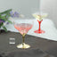 6 - Pack Plastic Champagne Glasses Gold Hard Material - Durable Disposable Goblets for Wine 5oz - Linen Luxes