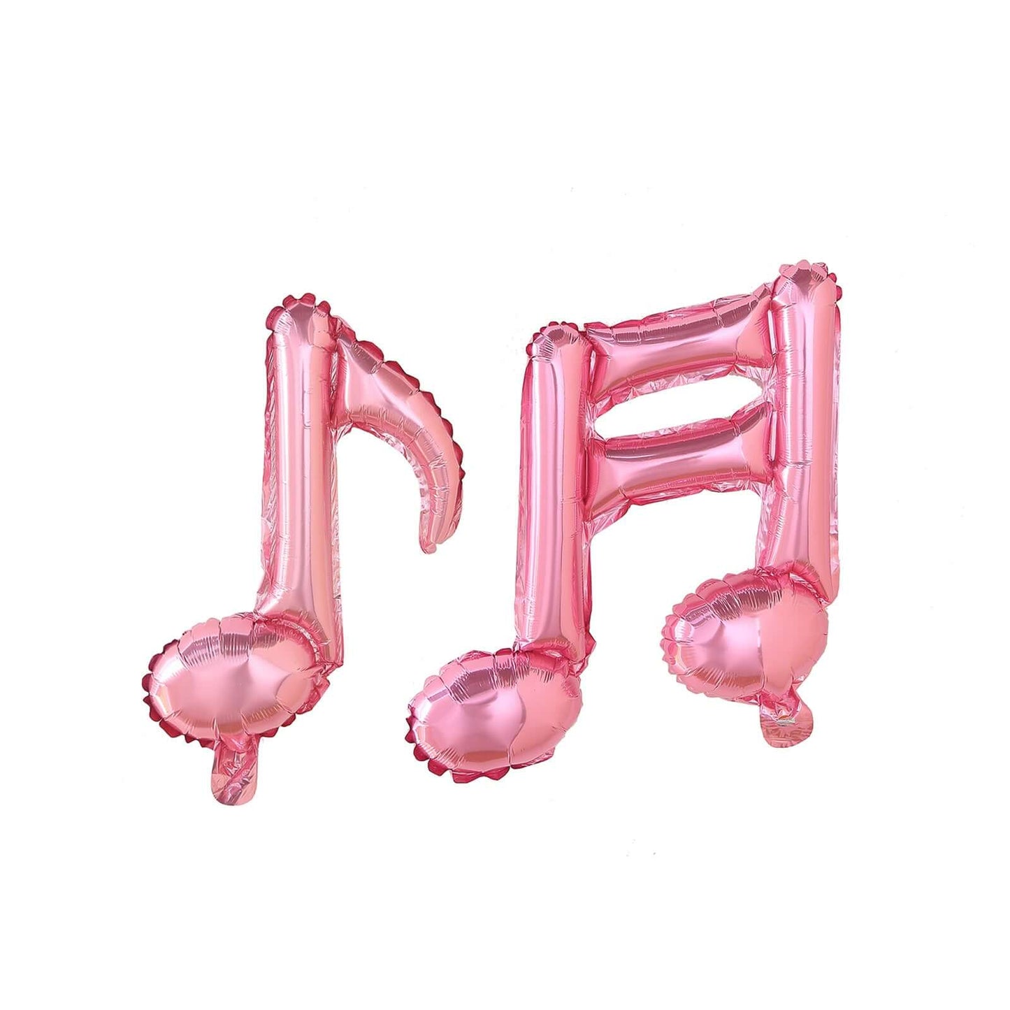 6 Pack Rose Gold Single and Double Music Note Mylar Foil Balloons - Linen Luxes
