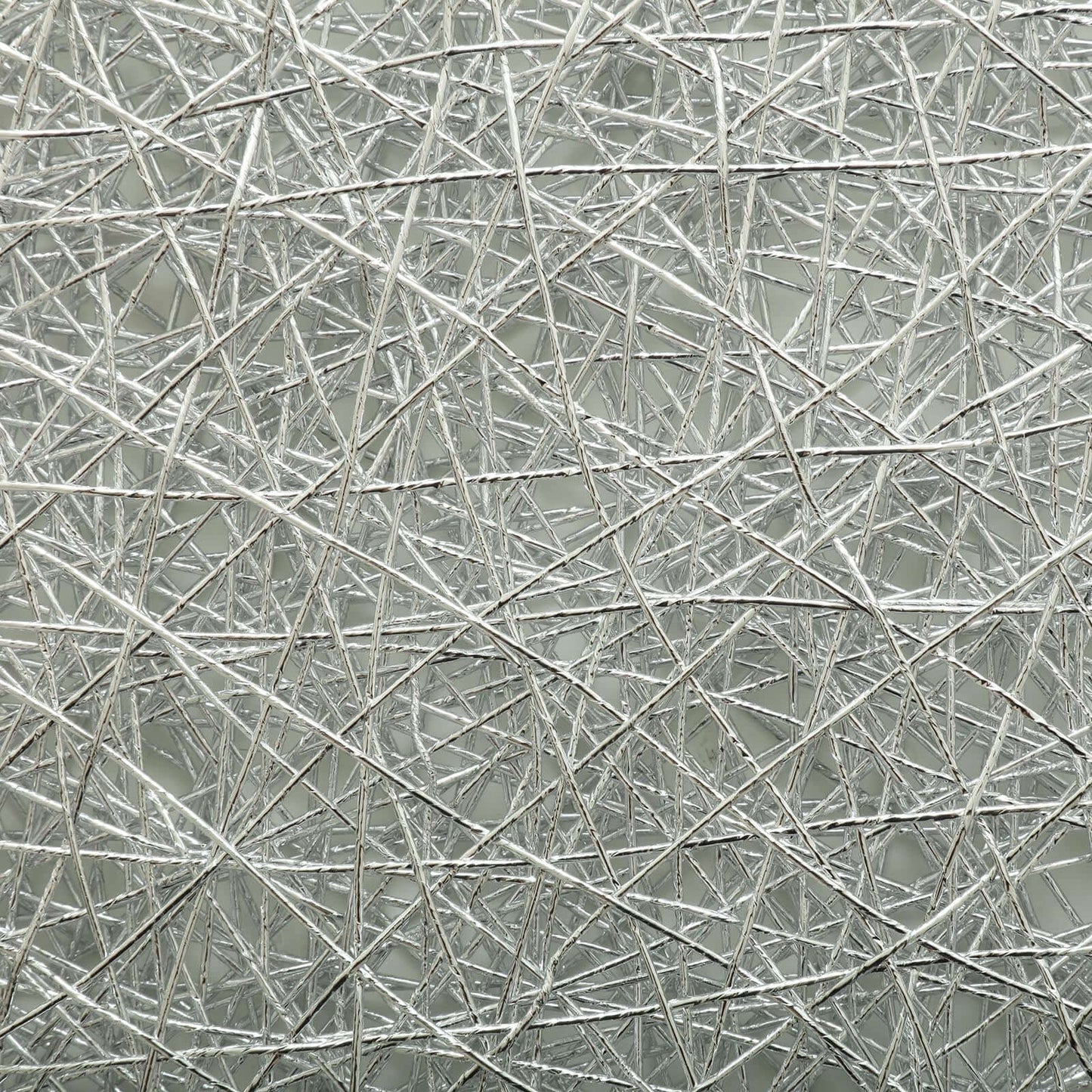 6 - Pack Table Placemats Woven Fiber Design Silver Round - Disposable Mats for Dining and Events 15" - Linen Luxes