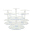 6 - Tier Acrylic Cake Stand Set Clear - Assorted Sizes for Buffet Party Tables - Linen Luxes