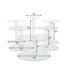 6 - Tier Acrylic Cake Stand Set Clear - Assorted Sizes for Buffet Party Tables - Linen Luxes