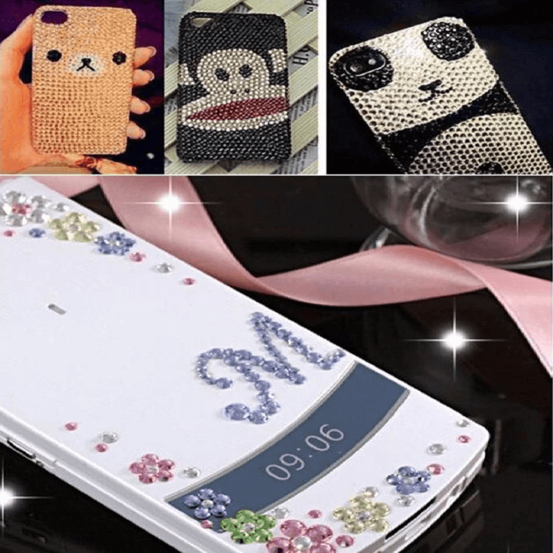 600 Pcs Apple Green Star Shape Stick - On Diamond Rhinestone Stickers, DIY Self Adhesive Craft Gems - Linen Luxes