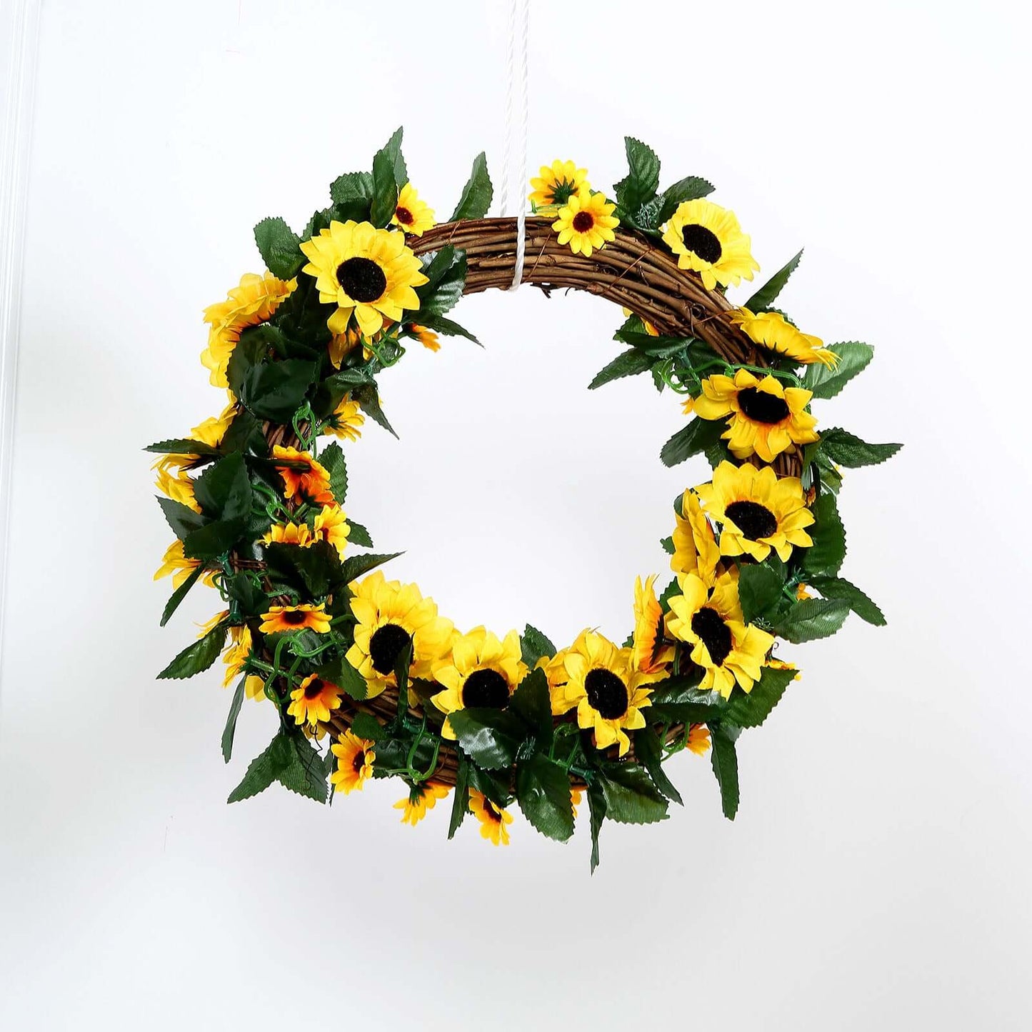 6.5ft Artificial Silk Sunflower Table Garland, Flower Vine Chain - Linen Luxes