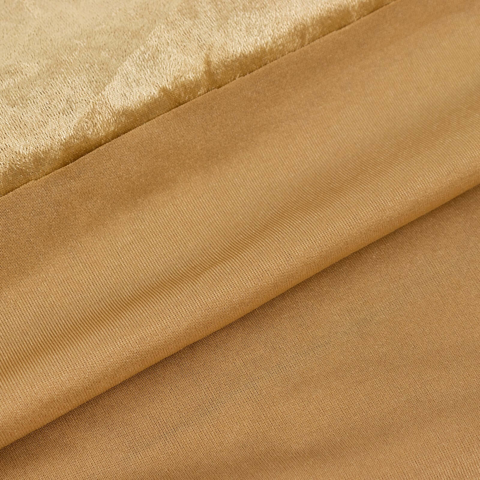 65"x5 Yards Champagne Crushed Velvet Fabric Bolt, DIY Craft Fabric Roll - Linen Luxes