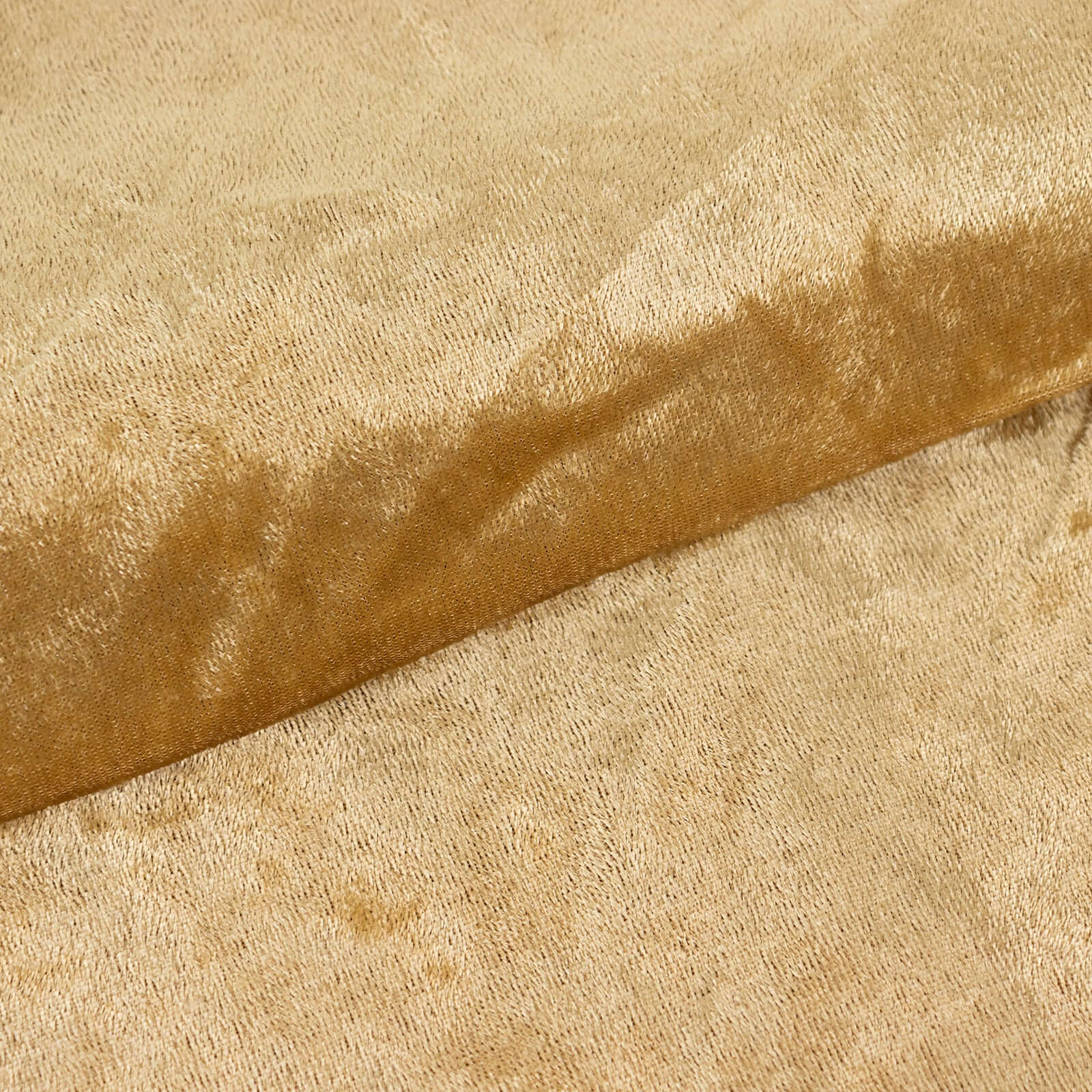 65"x5 Yards Champagne Crushed Velvet Fabric Bolt, DIY Craft Fabric Roll - Linen Luxes
