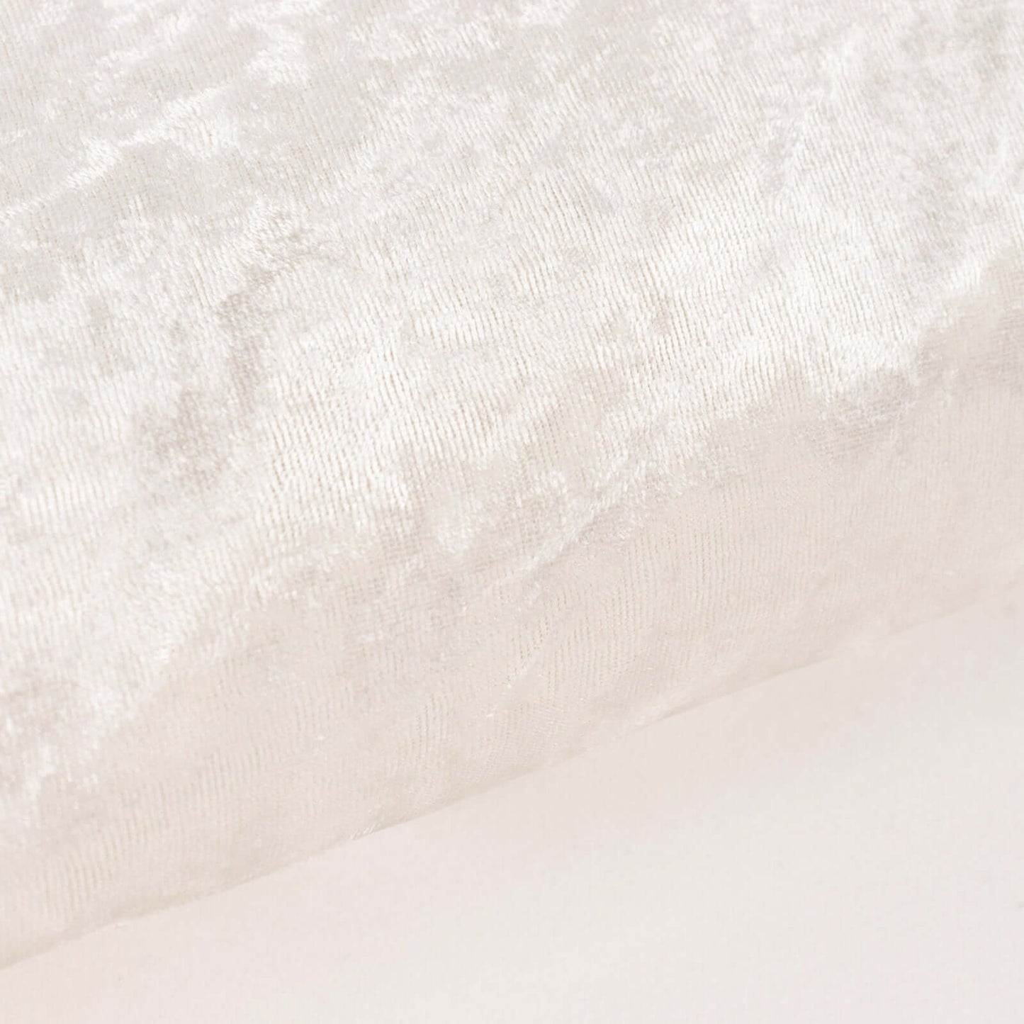 65"x5 Yards Ivory Crushed Velvet Fabric Bolt, DIY Craft Fabric Roll - Linen Luxes