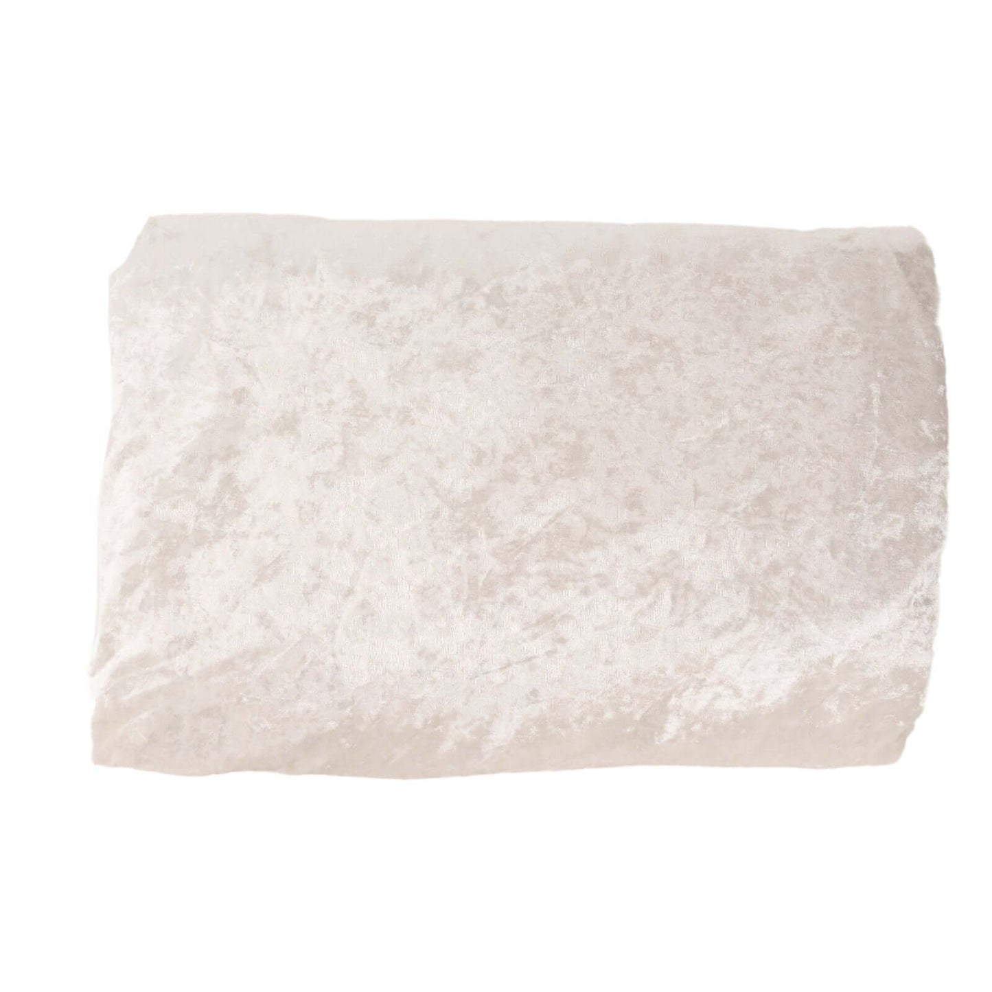 65"x5 Yards Ivory Crushed Velvet Fabric Bolt, DIY Craft Fabric Roll - Linen Luxes