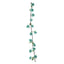 6ft Aqua Turquoise Artificial Silk Rose Hanging Flower Garland Vine - Linen Luxes