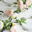 6ft Blush Artificial Silk Peony Hanging Flower Garland, Faux Vine - Linen Luxes
