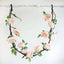 6ft Blush Artificial Silk Peony Hanging Flower Garland, Faux Vine - Linen Luxes
