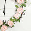 6ft Blush Artificial Silk Peony Hanging Flower Garland, Faux Vine - Linen Luxes