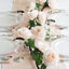6ft Blush Artificial Silk Rose Hanging Flower Garland Vine - Linen Luxes