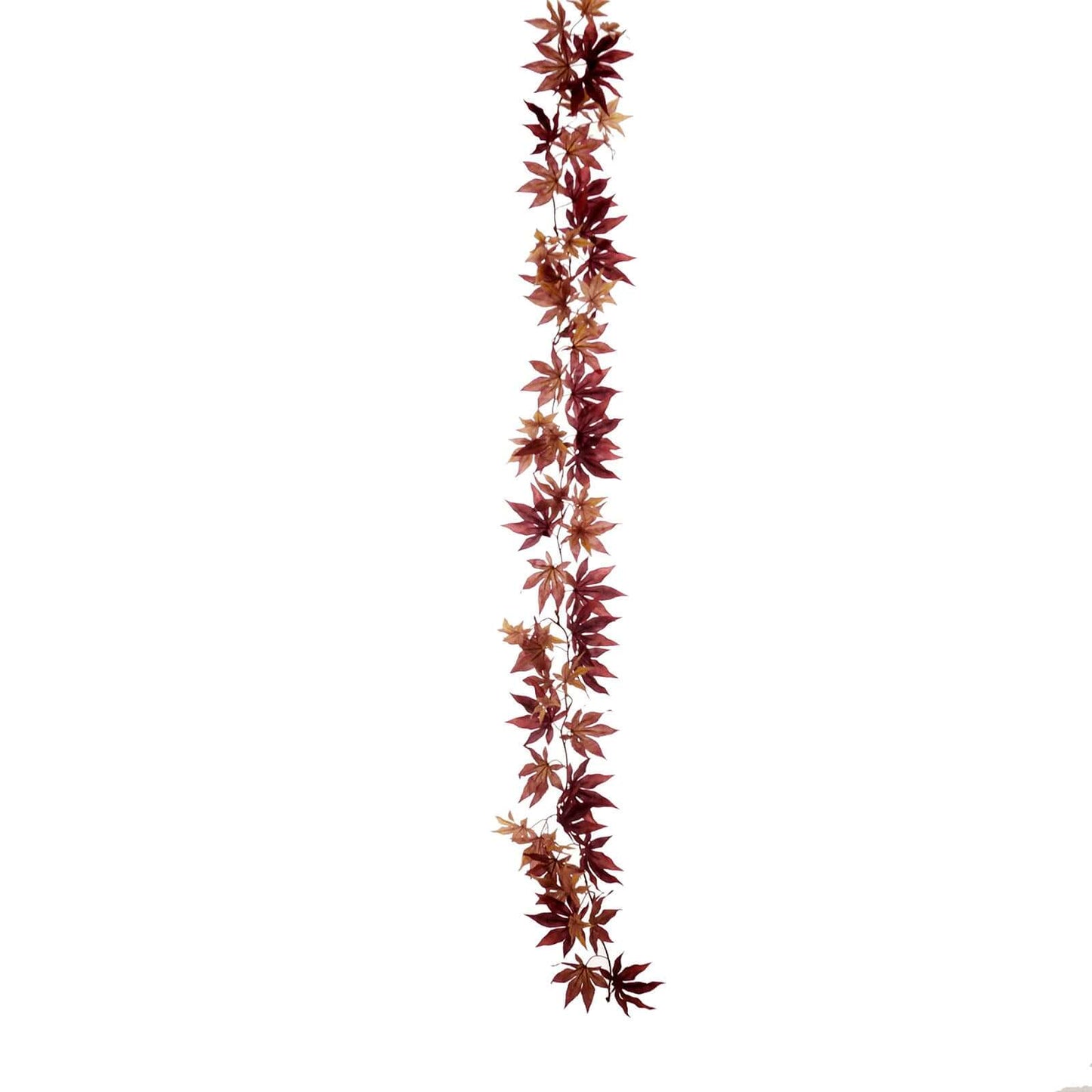 6ft Burgundy Artificial Silk Maple Leaf Hanging Fall Garland Vine