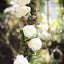 6ft Cream Artificial Silk Peony Hanging Flower Garland, Faux Vine - Linen Luxes