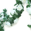 6ft Cream Artificial Silk Rose Garland UV Protected Flower Chain - Linen Luxes