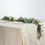 6ft Green Ivory Artificial Eucalyptus Leaf, Rose Flower Garland Vine - Linen Luxes